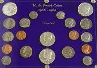 US PROOF COINS 1968-1969