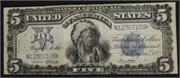 SERIES 1899 $5 CHIEF SILVER CERTIFICATE