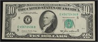 SERIES 1985 ERROR NOTE 10$ W/ 3 GUTTER FOLDS