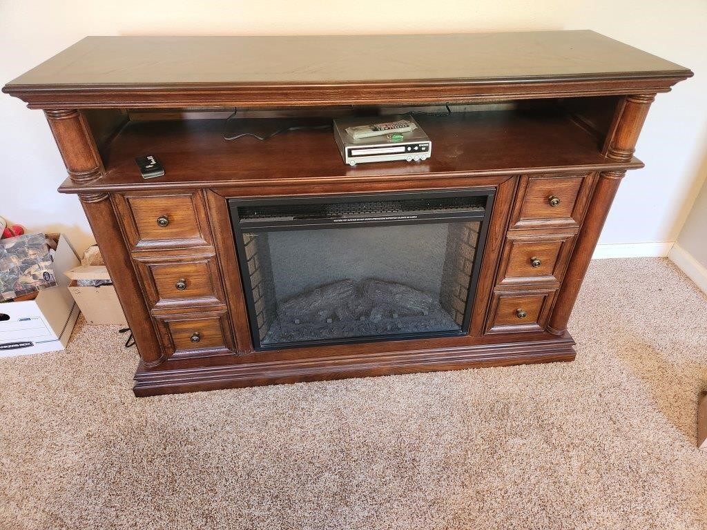 Allen Roth Electric Fireplace & Mantel w/remote