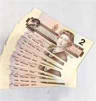 1986 Canada $2 Banknotes