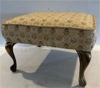 Victorian Style Footstool with Metal Legs 13” x