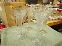 (5) Lg. Glass Vases