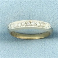Vintage 7-Stone Diamond Band Ring in 14k Yellow Go