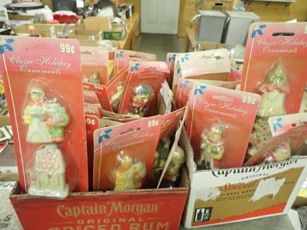 (2) Boxes w/ Classic Holiday Ornaments-New!