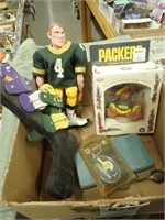 Packer Collectibles: Brett Favre Figurine, DVD,