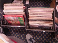 Two containers of LPs, mostly classical