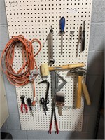 Pegboard Full of Household Tools