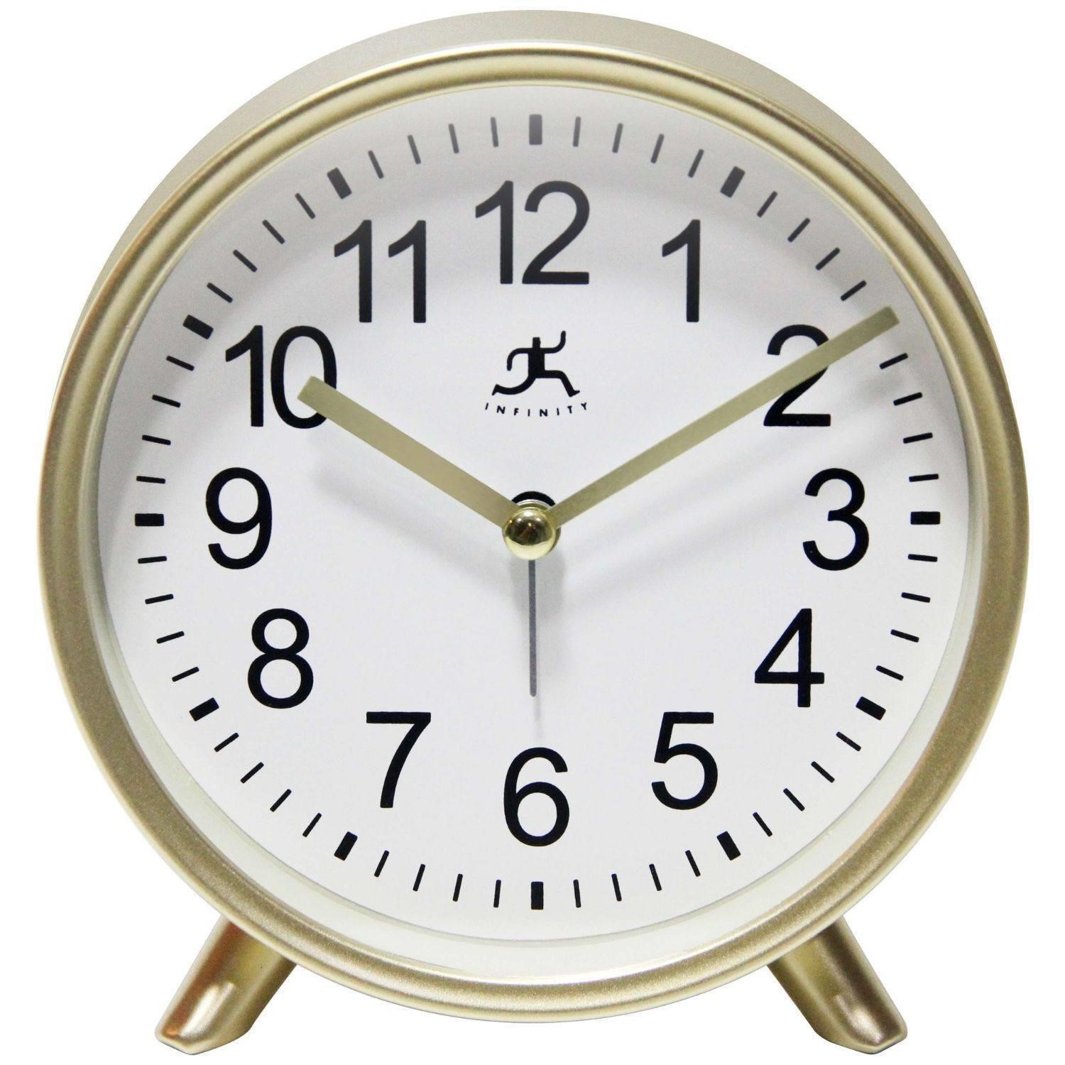 $12  Infinity Instruments Gold Finish Alarm Clock