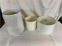 4 Contemporary Lamp Shades: 1 Pair & 2 Singles