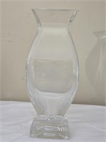 Heavy Thick Glass Decorative Vase