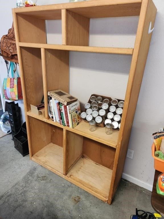 Wooden shelf-Contents not included