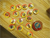 Collector Baseball Buttons & Houston Oilers