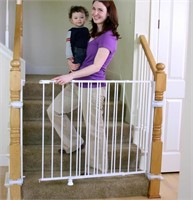 REGALO EXTRA TALL TOP OF STAIRS GATE, WITH