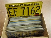 Several Collectible License Plates