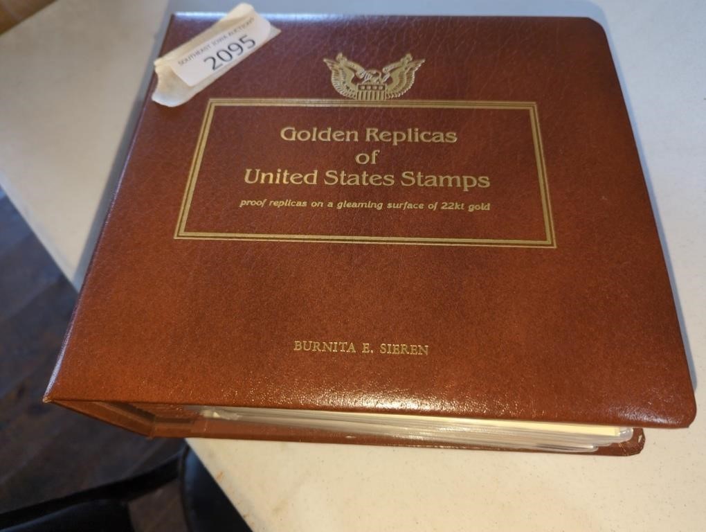 Book of 1st Day of Issue Gold Stamps