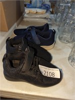 2 pair toddler shoes sizes 24 & 10