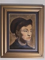 Framed oil on canvas After Degas Sanagusa