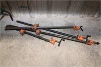 4 Pipe Clamps -  3 And 4 Ft