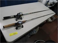 (2) Nice ClosedFace Fishing Rod/Reel Combos
