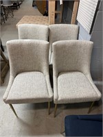4 Contemporary Upholstered Dining Chairs
