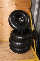4 Wheelbarrow Tires 4.00-6, New