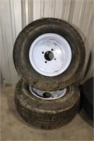 2 Utility Tires on Rims 20.5x8-10, New