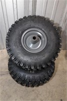 2 Tires on Rims 15x4.00-6, New