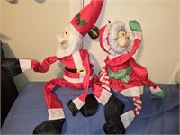Pair of Santa & Mrs Claus Bendable Decor