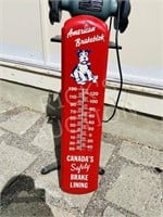 American Brakeblok vintage tin thermometer