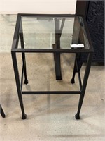 Glass Top Contemporary End Stand