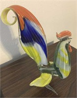 Beautiful Blown Glass Rooster