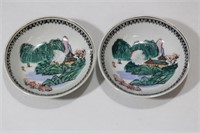 Set of 2 Chinese Saucer/Wall Hanger