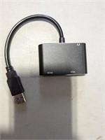 USB 3.0 to HDMI & VGA, 2 in 1 Adapter USB 3.0 to V