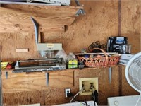 Shelf Lot of Miscellaneous Hardware Tools More
