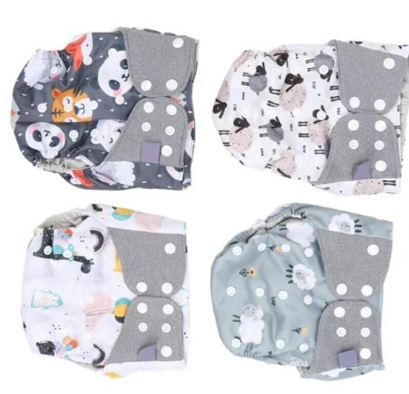 babygoal Baby Reusable Cloth Diapers 6 Pack+6pcs R