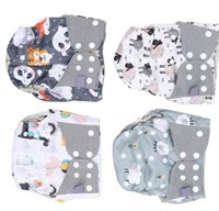 babygoal Baby Reusable Cloth Diapers 6 Pack+6pcs R