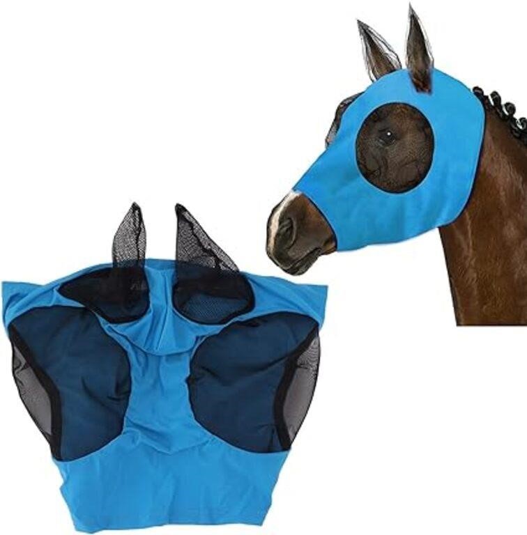 Horse Mesh Fly Mask Breathable Elastic Horse Face