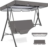 Waterproof Patio Swing Canopy Cover Set - Patio Sw
