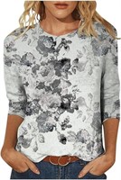 XL3/4 Sleeve Tshirts Shirts for Women Dressy Casua