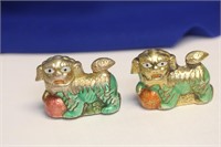 A Pair of Miniature Foo Lions