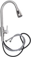Telescopic Sink Faucet with Pull Down Sprayer, Sta