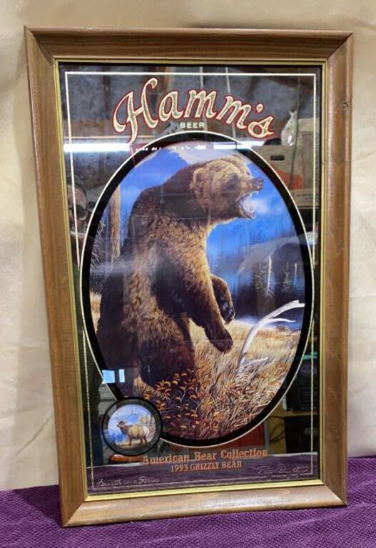 Hamms Beer Bear Collection Mirror