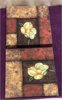 (2) Floral Canvas Set