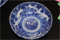 Antique Flow Blue Bowl