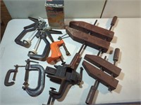 Misc clamp and vise lot