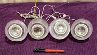 Set of (4) Glass Pod Speakers