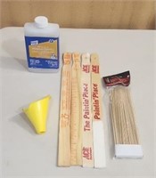 Painting Lot & 12" Bamboo Skewers?