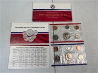 1987 United States Mint Uncirculated Sets “D”/“P”
