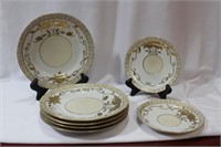 Japanese Plates and 2 Saucers